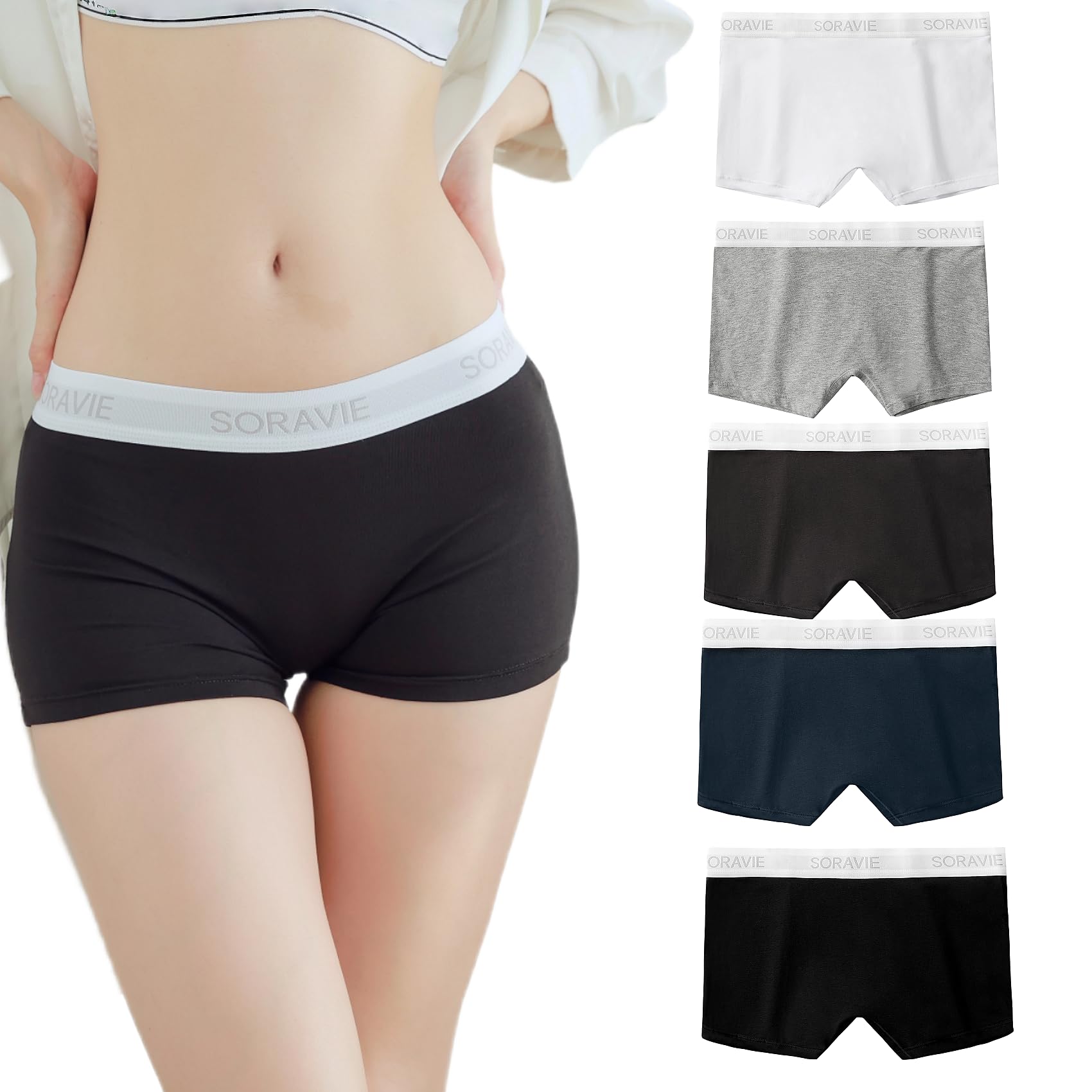 Amazon.co.jp: [SORAVIE] レディース ボクサーショーツ ボクサーパンツ